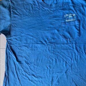 Vintage Hanes pocket Blue Graphic T-Shirt